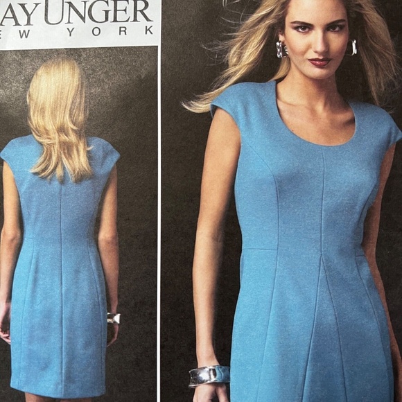 Vogue 1360 Dress Designer Close Fitting Sz 16 24 Sewing Pattern Kay Unger Easy - Picture 2 of 5